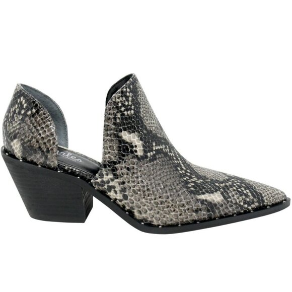 Charles David Snake Faux Leather Split Shaft Bootie 8.5M NEW - Picture 1 of 12